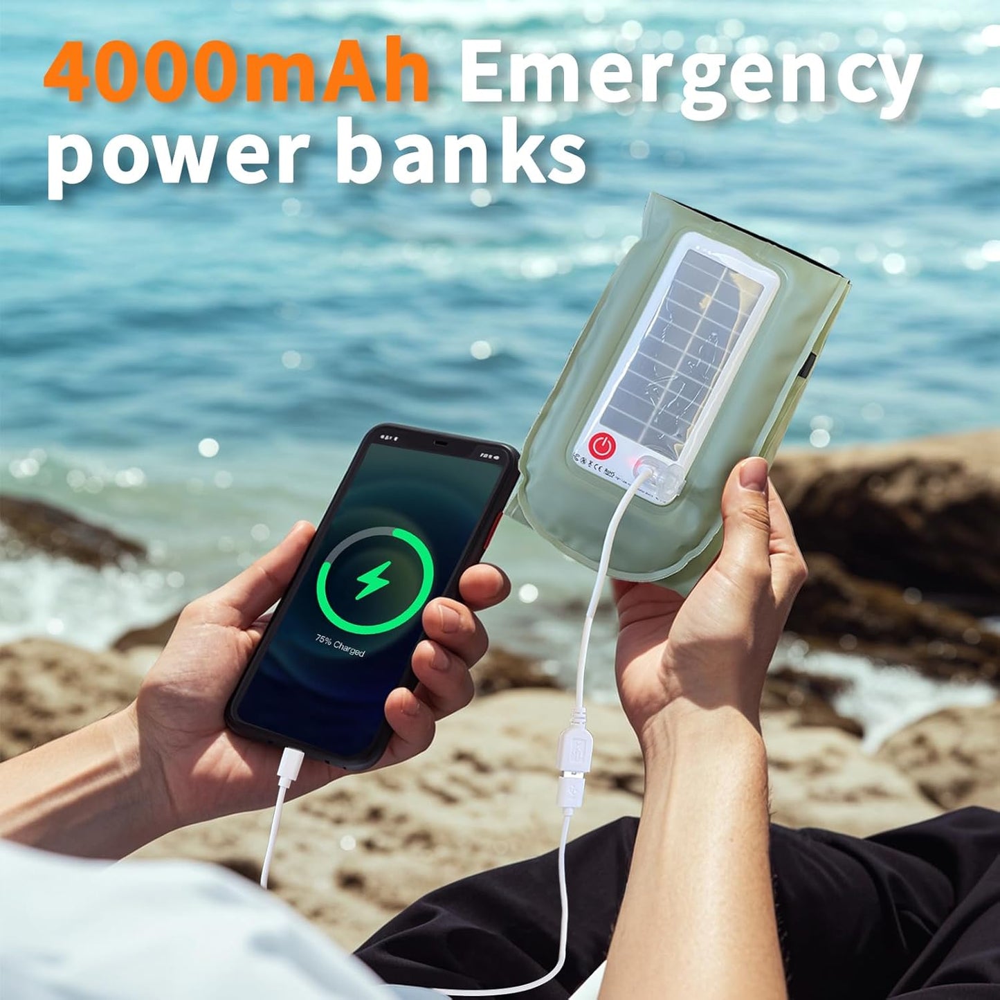 ZTARX™ Smart Inflatable Solar & USB Light – Waterproof & Power Bank